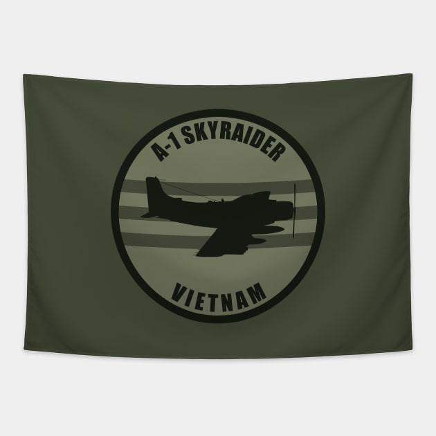 A-1 Skyraider Vietnam Tapestry by TCP