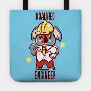 Koalified Engineer - Koala Animal Pun Tote