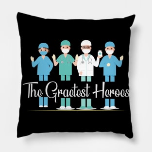 HealthCare Nurse Doctor 2020 Heroes Hospitalist Gift Pillow