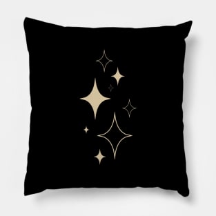 Gold Stars Boho Pillow