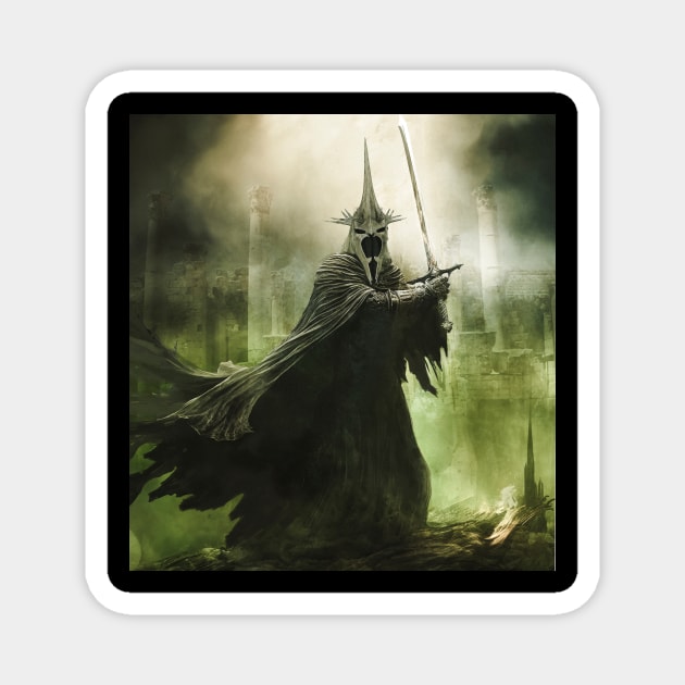 Witch-king of Angmar-The Lord of the Nazgûl Magnet by mustaphadesign