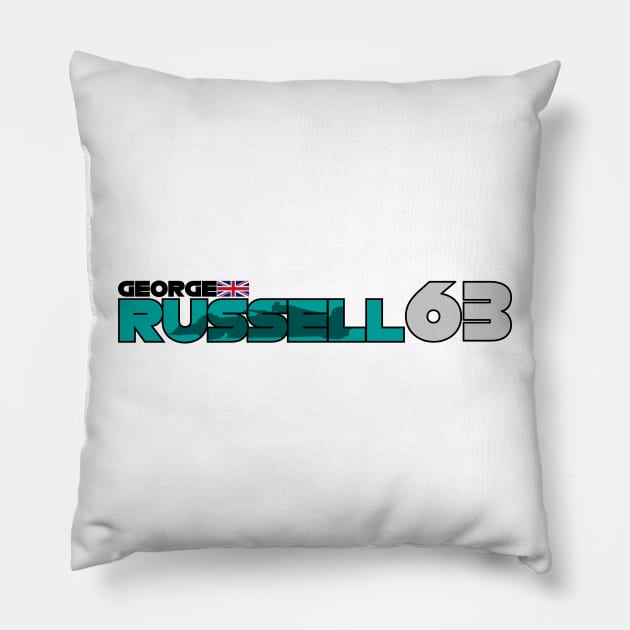 George Russell '23 Pillow by SteamboatJoe