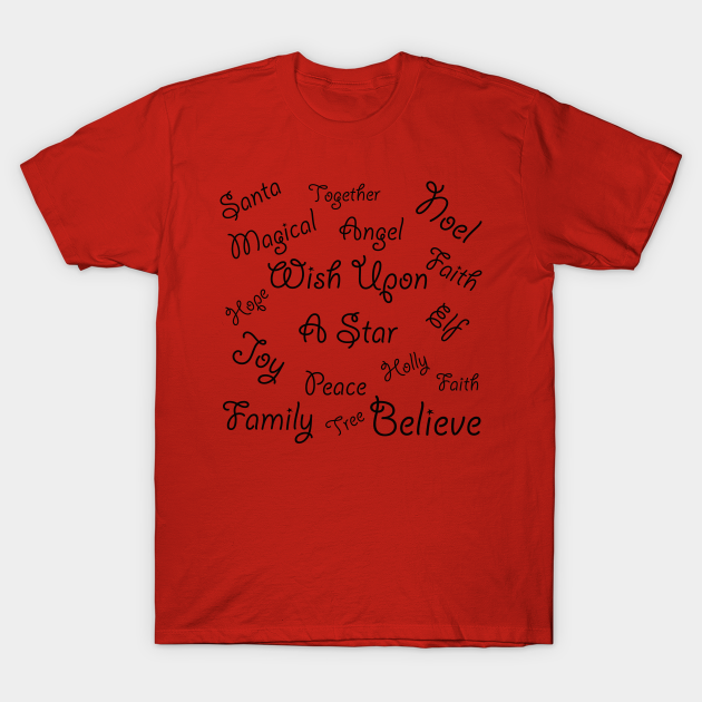 Christmas Words Ho Ho Ho T Shirt Teepublic