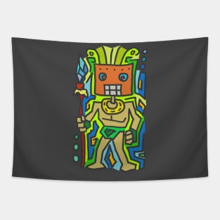 Nature Tribe Warrior Tapestry