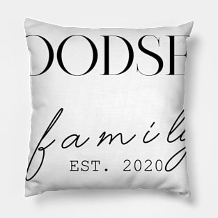 Goodsell Family EST. 2020, Surname, Goodsell Pillow