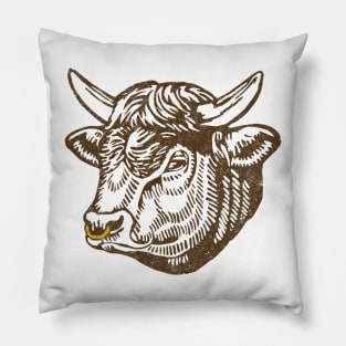 Highland Cow Head Pillow