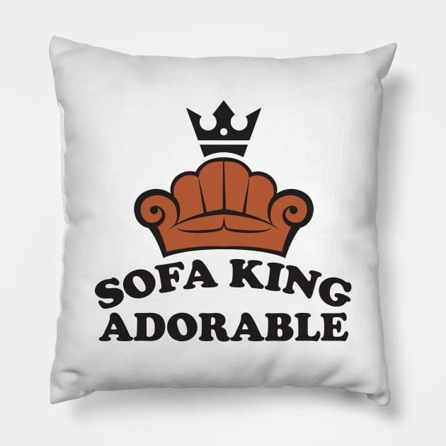 Sofa King Adorable Pillow by MonkeyBusiness