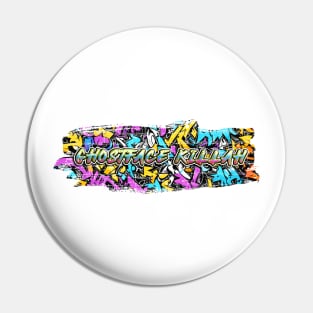 Killah Hip hop Graffiti Design Pin