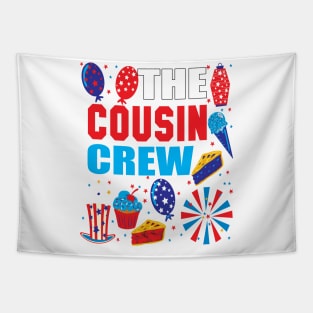 The cousin crew 4th of july family reunion gift. Tapestry