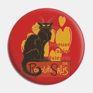 Joyeuse saint Valentin Le Chat Noir Parody Pin