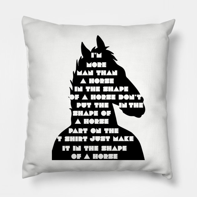 bojack Pillow by ilovemubs