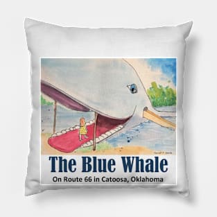 The Blue Whale on Route 66 Pillow