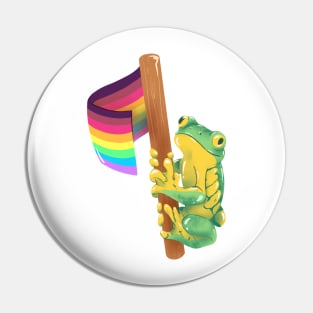 Frog Says Gay (inclusive) Rights! Pin