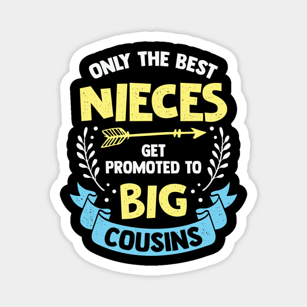 Only The Best Nieces Get Promoted To Big Cousins Magnet by Dolde08