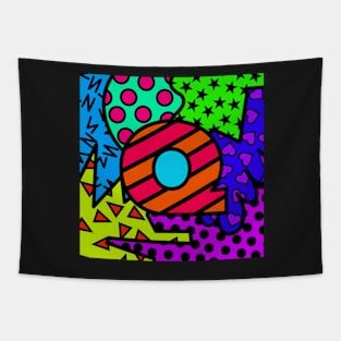 Alphabet Series - Letter Q - Bright and Bold Initial Letters Tapestry