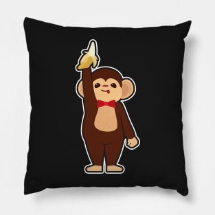 Monkey with Banana Pillow