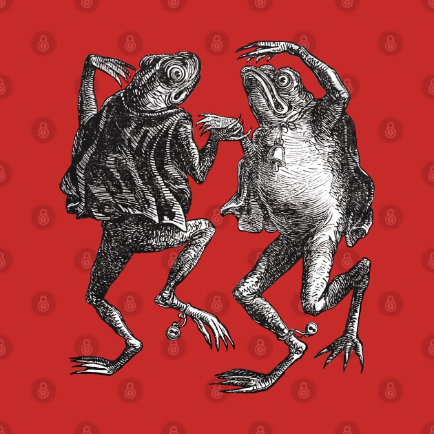 Toads Dancing On The Sabbath Dictionnaire Infernal Illustration by taiche