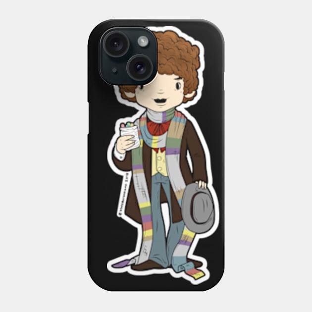 4th Doctor Phone Case by SpacebatDesigns 