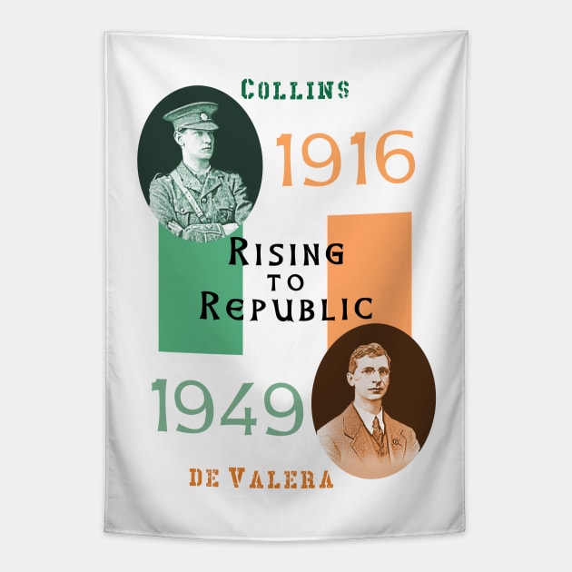 Rising to Republic: for a United Ireland (flag) Tapestry by Spine Film