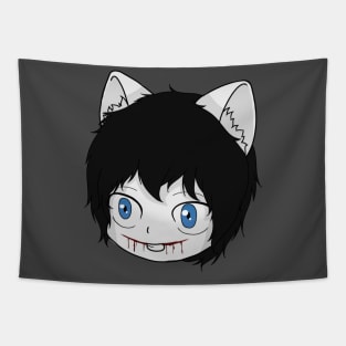 creepypasta jeff the killer cat Tapestry