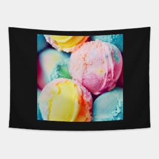 Watercolor ice cream pattern Tapestry