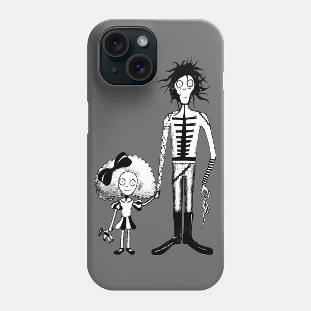 Father and daughters Phone Case by HanDraw