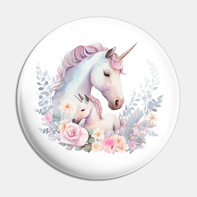 Unicorn Pin by DreamLoudArt