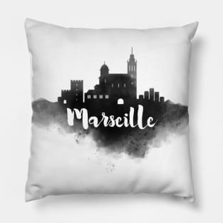 Marseille watercolor Pillow