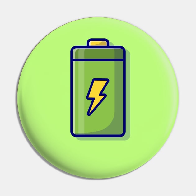 Battery Cartoon Vector Icon Illustration Pin by Catalyst Labs