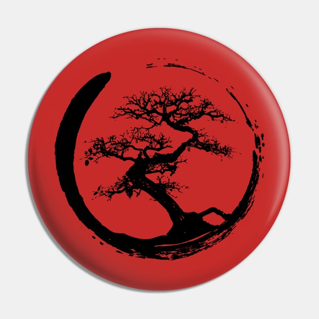 Zen Bonsai Tree in Enso Circle (black) Pin by Elvdant