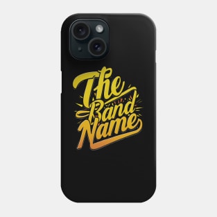 Gradient Yellow Orange colors The Band Name Phone Case