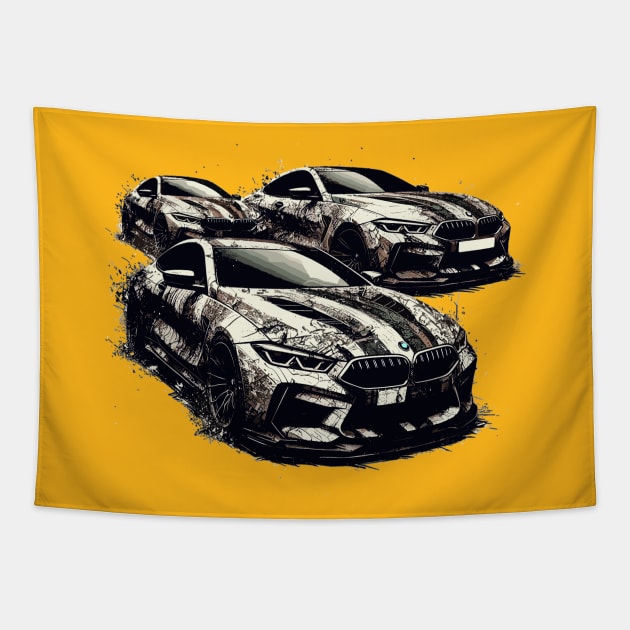 BMW M8 Tapestry by Vehicles-Art