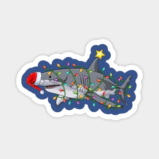 Christmas Shark Magnet