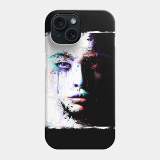 Watercolor_B&W Girl Phone Case