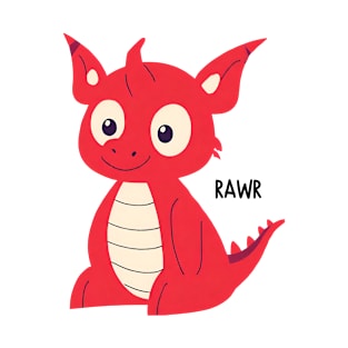 Cute Red Dragon Rawr T-Shirt