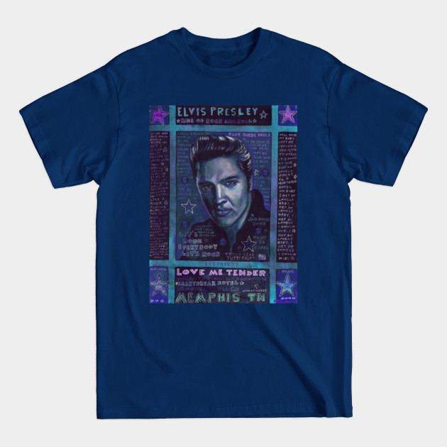 Disover Elvis in Blue - Elvis Presley - T-Shirt