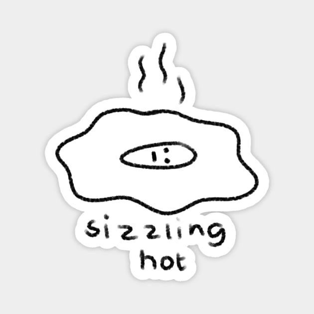 sizzling hot! egg Magnet by aaalou