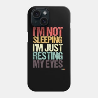 I'm Just Resting My Eyes Funny Balding Dad BOD Phone Case