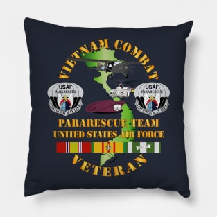 Vietnam Combat Veteran w Pararescue Huskie Pillow