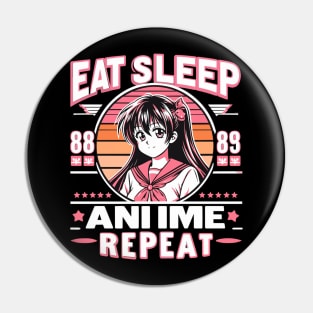 eat sleep anime repeat Pin