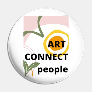 Art connect people IV Pin