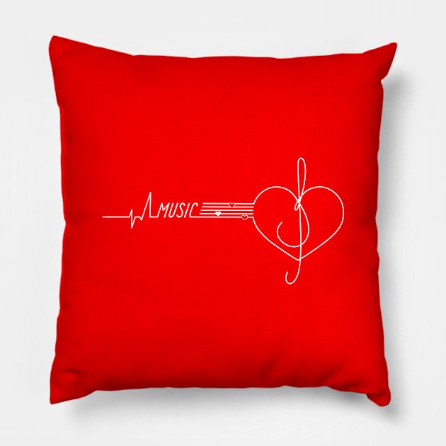 love music 2 Pillow by diomi