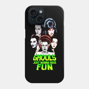 Ghouls Just Wanna Have Fun - Halloween icons Phone Case