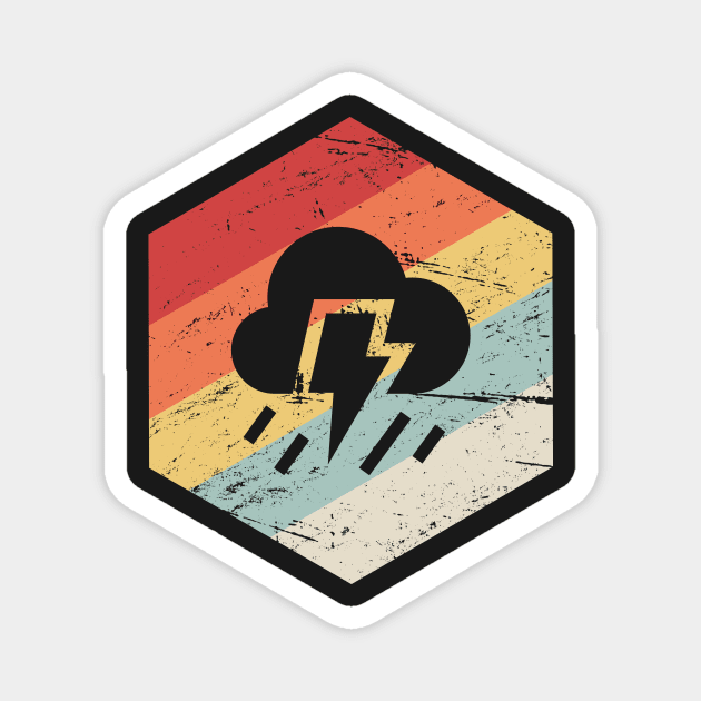 Retro Vintage Storm Chaser Icon Magnet by MeatMan