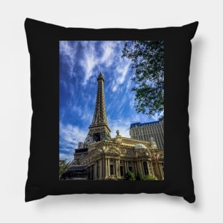 Eiffel Tower Replica at Paris Hotel - Las Vegas, Nevada Pillow