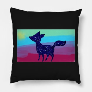 Space Fox w/ bg Pillow