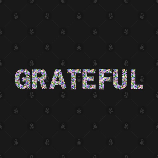 Grateful made with flower pattern by Blossom Self Care