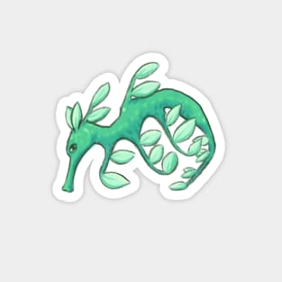 Sea Dragon - Leafy Sea Horse Green Sea Dragon Design Magnet