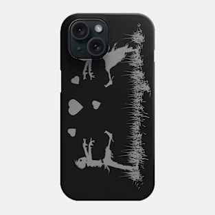 Zombies in Love Gray Phone Case