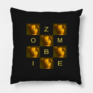 Zombie Teddy Bear Design Pillow